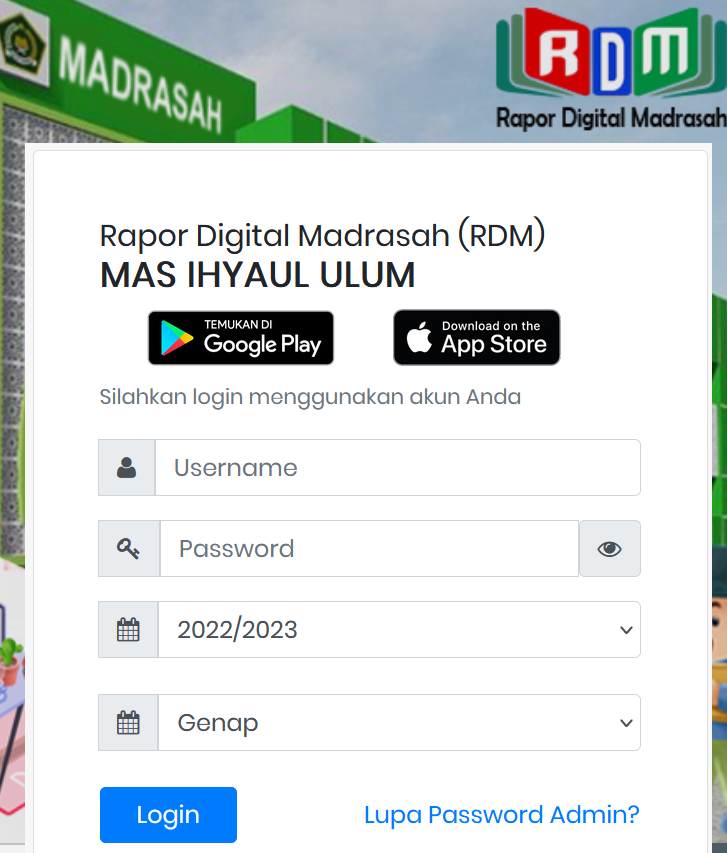 RDM MA IHYAUL ULUM CANGAAN